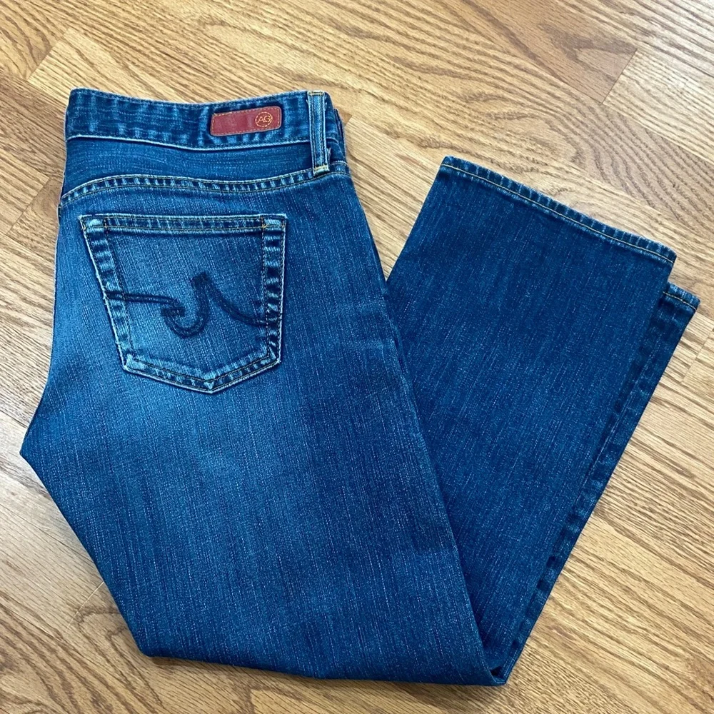AG Adriano Goldschmied Dark Wash the Tomboy Crop Denim - Picture 2 of 7